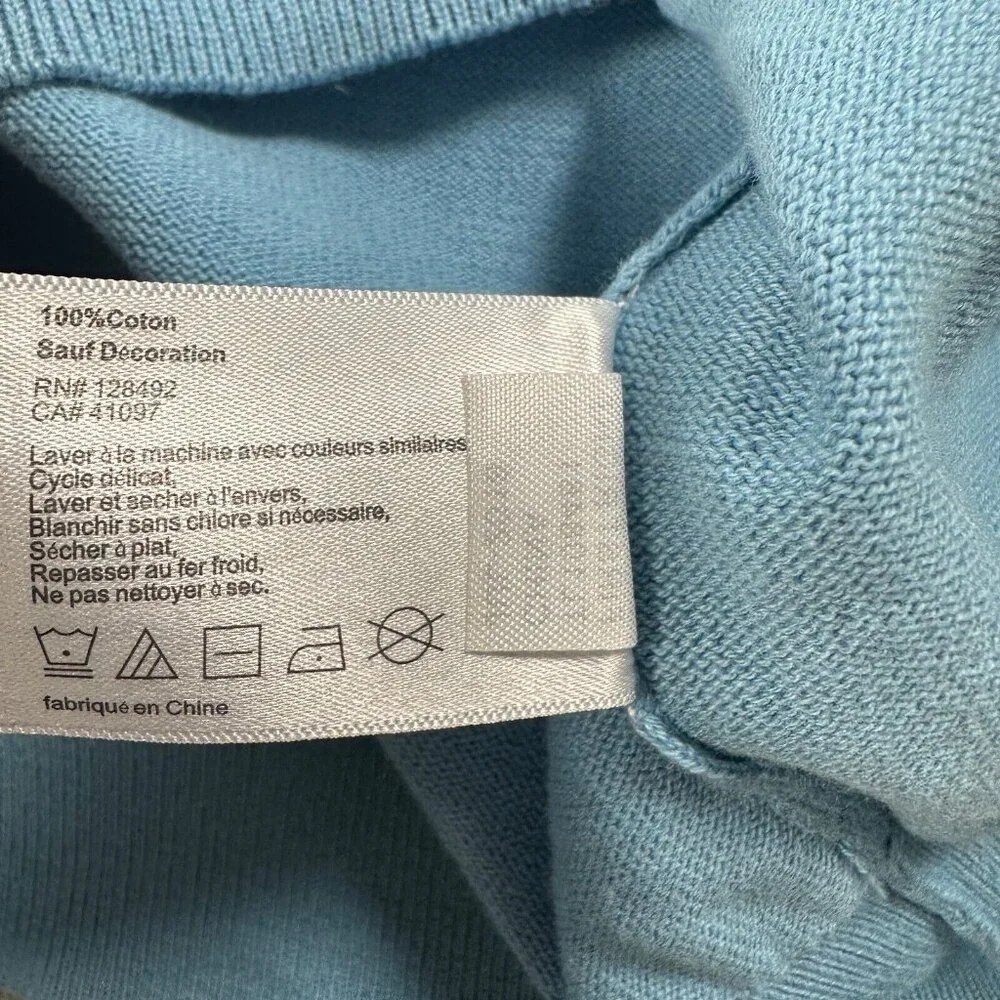 Greg Norman XXL Men's Sweater Vest Golf Blue Sleeveless Logo V-Neck‎ Cotton